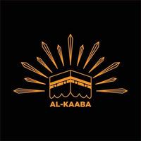 kaba ikon. kaaba vektor design illustration. kaba symbol för hajj på mecka. kaaba ikon enkelt tecken.