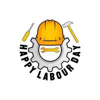 labor day vektor illustration. arbetsdagens firande. arbetsdagen symbol.