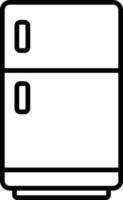 Symbol für die Umrisse des Kühlschranks vektor