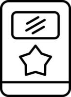 Symbol für den Umriss des Polizeischildes vektor