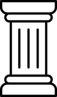 Säulenumriss-Symbol