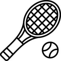 Tennis-Gliederungssymbol vektor