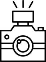 Symbol für die Umrisse der Fotografie vektor