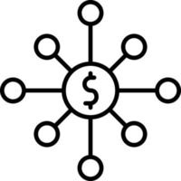 Crowdfunding-Gliederungssymbol vektor