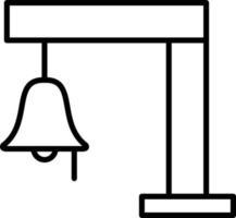 Glockenumriss-Symbol vektor