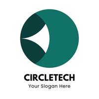 cirkel kreativ start logotyp. enkelt modernt koncept logotyp vektor