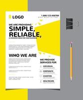 Business-Flyer-Design für Werbung vektor