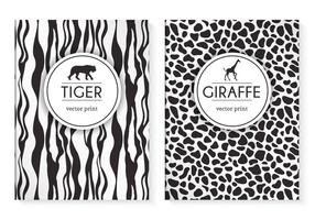 Gratis Wild Animal Prints Vector Cover