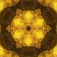 Luxus Zier Mandala Design Hintergrund in Goldfarbe vektor