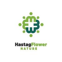 Hashtag Blume Natur vektor