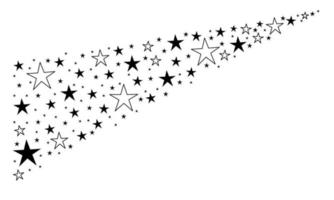 Feuerwerk Star Stream Vector Illustration. Stil ist Cyan flache Kreise, weißer Hintergrund.