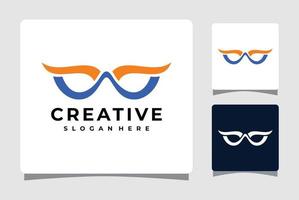 optiska glasögon logotyp mall design inspiration vektor