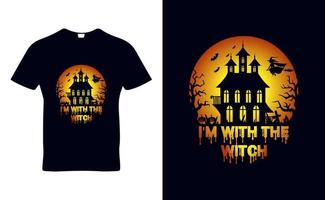 halloween sortera citat t-shirt malldesign för halloween day och pod business vektor