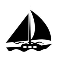 Abbildung Vektorgrafik Yacht-Symbol vektor