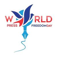 World Press Freedom Day ikon logotyp vektor