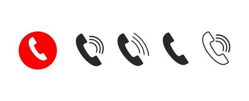 Anruf-Logo-Handy-Vektor. flache Art der Telefonikone lokalisiert auf weißem Hintergrund. Telefonsymbol. Anrufvektor-Illustrationszeichen für freien Vektor des Netzes und der beweglichen APP