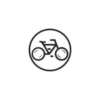 Fahrrad-Icon-Vektor-Design-Vorlage vektor