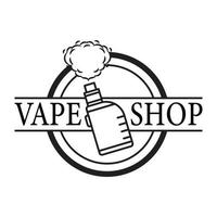 vape logo design bra för vape shop vektor