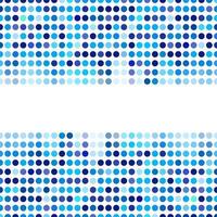 mosaikbakgrund slumpmässiga mörka och ljusblå cirklar, vektormönster av prickar, neutralt mångsidigt mönster för design av affärstechnostil. dekoration av häftet, broadsheet, flysheet, affisch. vektor