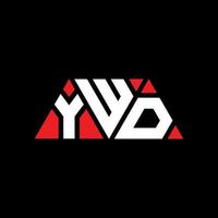 Ywd-Dreieck-Buchstaben-Logo-Design mit Dreiecksform. Ywd-Dreieck-Logo-Design-Monogramm. Ywd-Dreieck-Vektor-Logo-Vorlage mit roter Farbe. ywd dreieckiges Logo einfaches, elegantes und luxuriöses Logo. jwd vektor