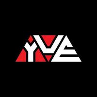 yue triangel bokstavslogotypdesign med triangelform. yue triangel logotyp design monogram. yue triangel vektor logotyp mall med röd färg. yue triangulär logotyp enkel, elegant och lyxig logotyp. jaja
