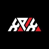 xpx-Dreieck-Buchstaben-Logo-Design mit Dreiecksform. xpx-Dreieck-Logo-Design-Monogramm. xpx-Dreieck-Vektor-Logo-Vorlage mit roter Farbe. xpx dreieckiges Logo einfaches, elegantes und luxuriöses Logo. xpx vektor