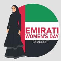 Tag der emiratischen Frau. vektor