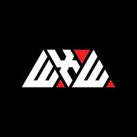 wxw Dreiecksbuchstaben-Logo-Design mit Dreiecksform. wxw Dreieck-Logo-Design-Monogramm. wxw-Dreieck-Vektor-Logo-Vorlage mit roter Farbe. wxw dreieckiges Logo einfaches, elegantes und luxuriöses Logo. wxw vektor