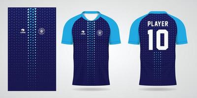 Designvorlage für den Sport des blauen Trikots vektor