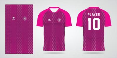 Sport-Design-Vorlage für rosafarbenes Trikot vektor