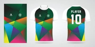 bunte trikot-sport-design-vorlage vektor