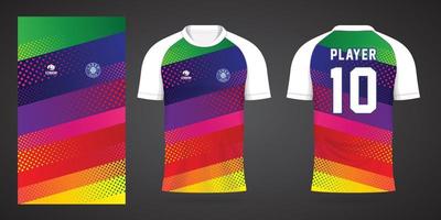 bunte trikot-sport-design-vorlage vektor