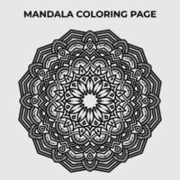 mandala målarbok design för vuxna och barn. vektor