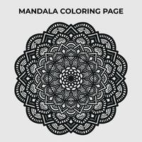 mandala målarbok design för vuxna och barn. vektor