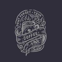 vektorelement av kaffe illustration vektor