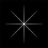 Sternform aus Feuerform-Symbol für Dekoration, kunstvolles oder grafisches Designelement. Vektor-Illustration vektor