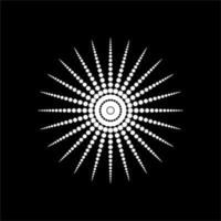 mandala, cirkelform gjord av åttapunkts stjärnform. vektor illustration