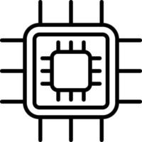Symbol für CPU-Vektorlinie vektor
