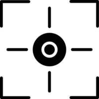 Ziel-Glyphe-Symbol vektor