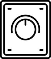 Symbol für Dimmer-Vektorlinie vektor