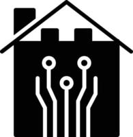 Smart-Home-Vektor-Glyphe-Symbol vektor