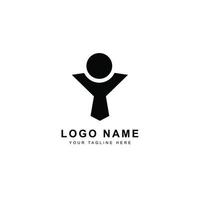 kreativ svart logotypdesign på vit bakgrund vektor