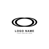 kreatives schwarzes Logo-Design auf weißem Hintergrund vektor