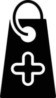 Tag-Glyphen-Icon-Design vektor