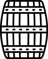 Barrel Vektor Liniensymbol