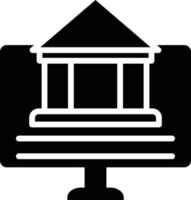 Glyphen-Symbol für Online-Banking vektor