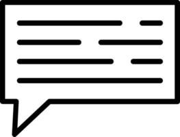meddelande vektor linje ikon