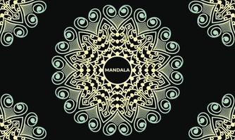 färgglad mandala bakgrundsdesign. dekorativ mandala design. mandala mönster design. vektor