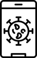 Symbol für Virusvektorlinie vektor