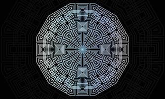 Mandala-Muster-Design. geometrisches Musterdesign. pastellfarbenes Mandala. vektor